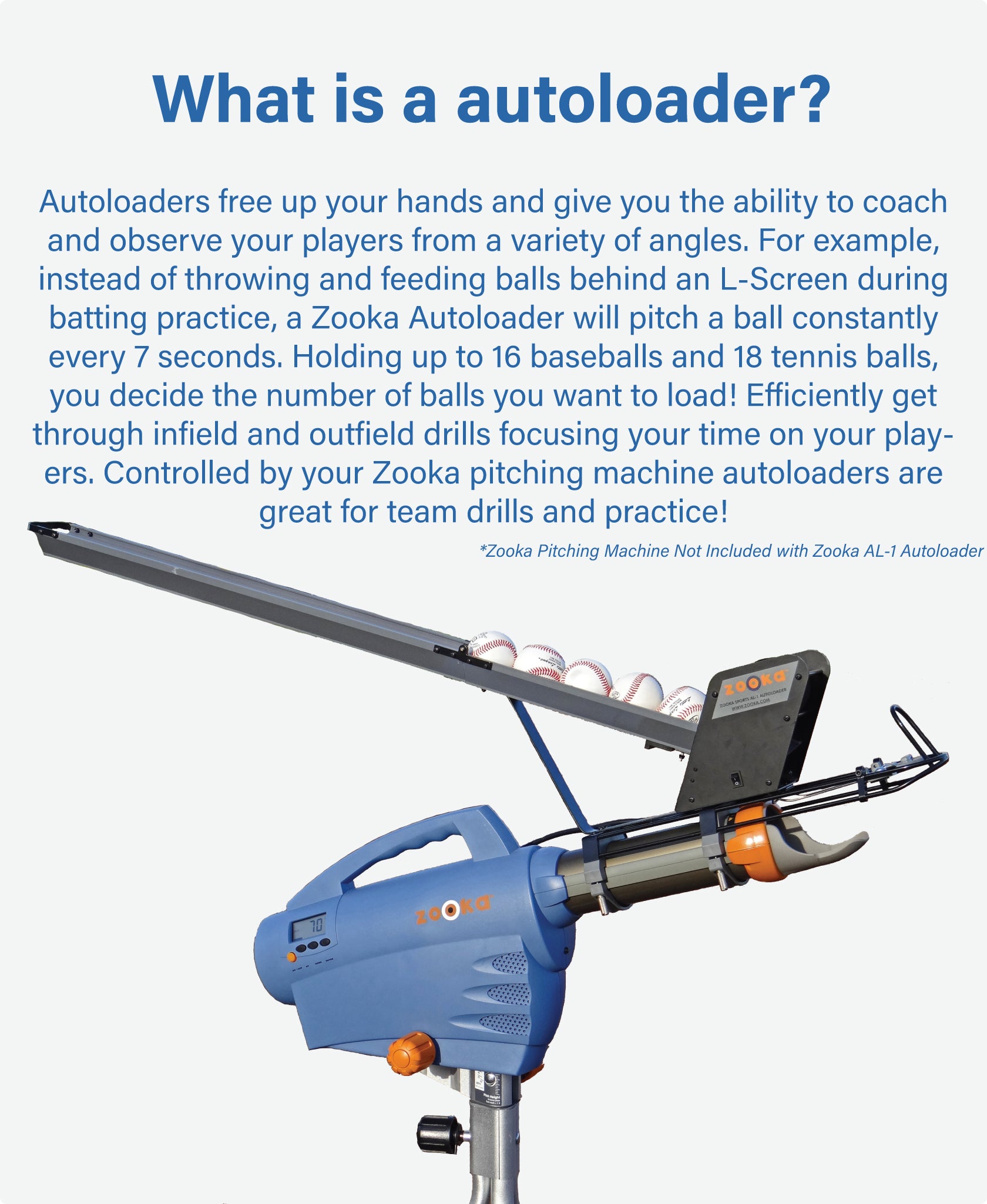 Pitching Machines AL Autoloader Solo Pitching Practice Zooka