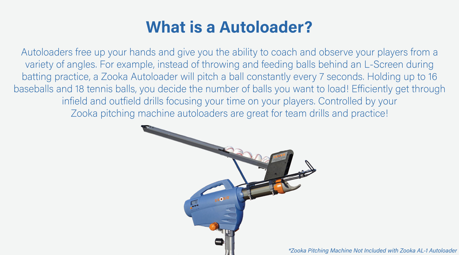 Pitching Machines AL Autoloader Solo Pitching Practice Zooka