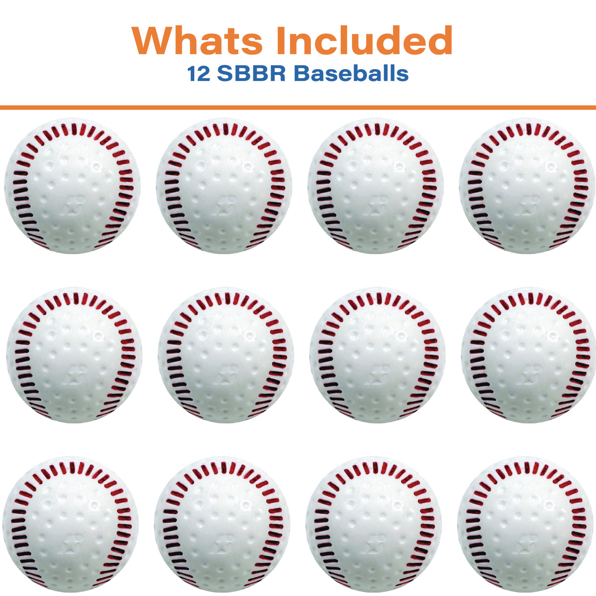 Zooka Lightweight Pitching Machine Batting Practice Balls seamed Dimple