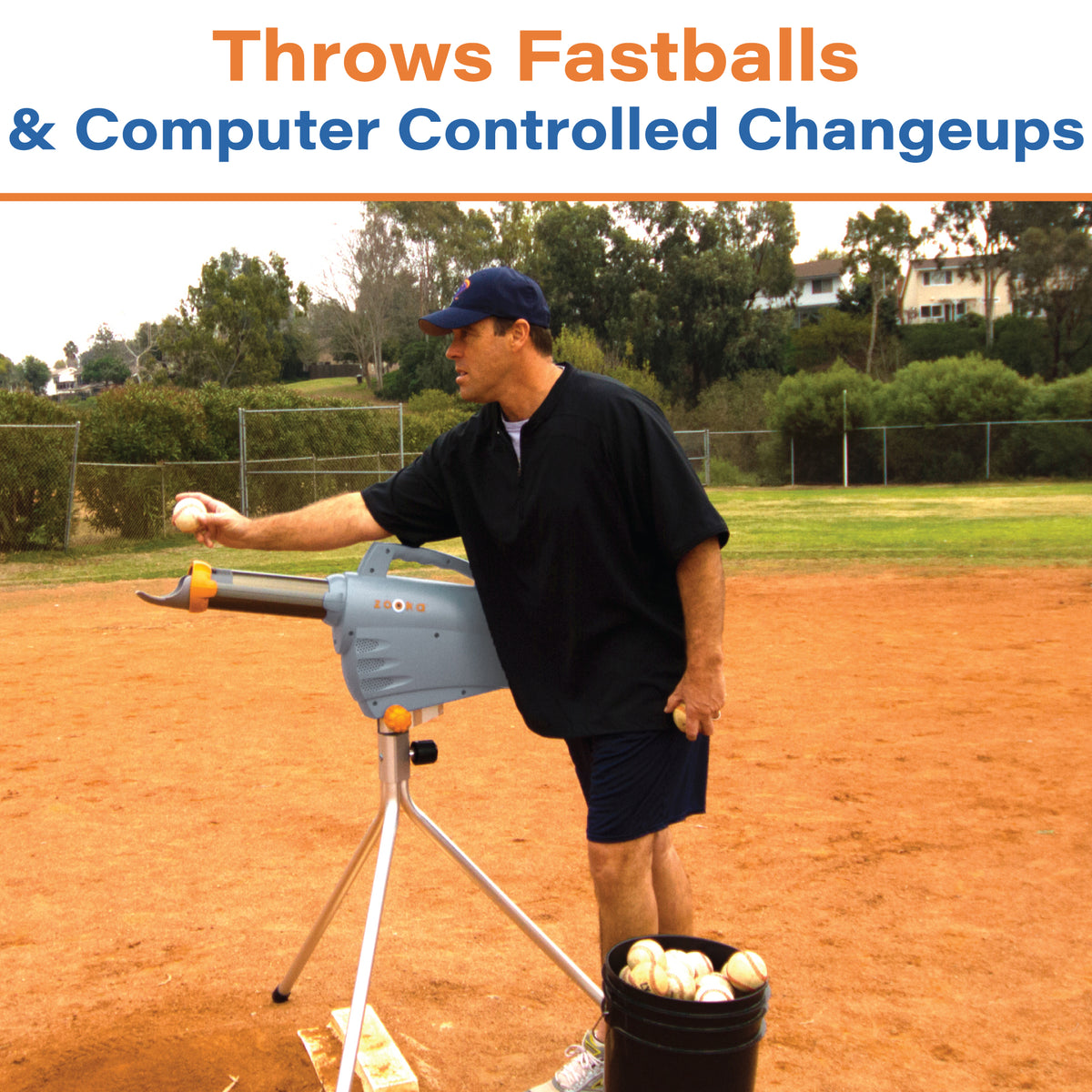 Zooka Pitching Machine Tall Tripod Portable | ZS720