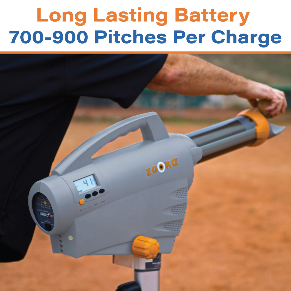 Zooka ZS720 Pitching Machine with Short Tripod