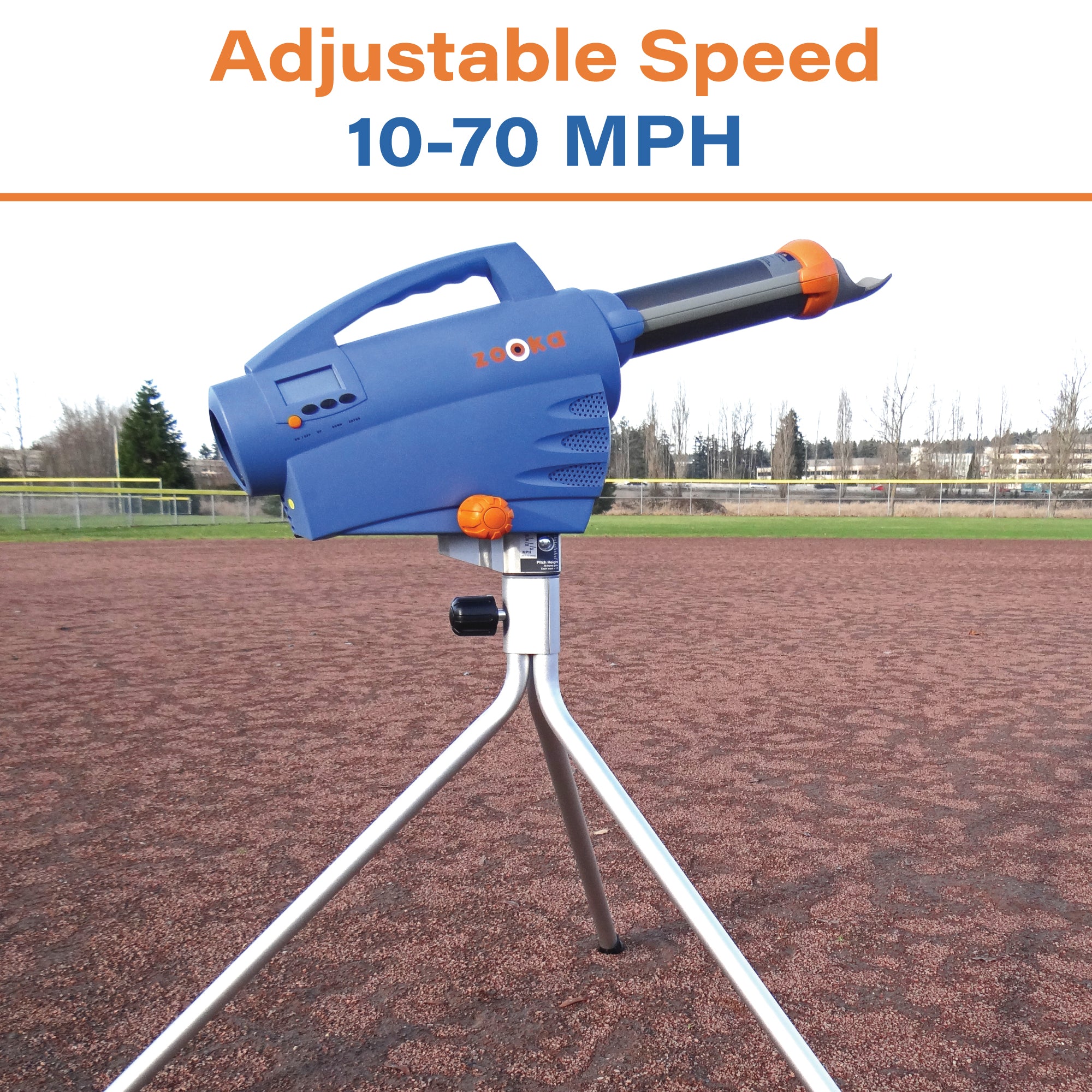 Zooka Zooka Pitching Machine Tall Tripod Battery Powered | ZS740