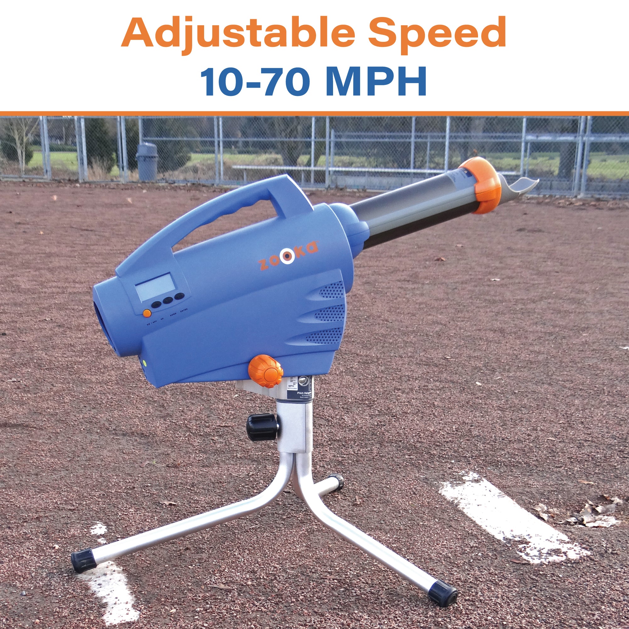 Speed Pitch Machine Zooka Pitching Machine Short Tripod Portable | ZS740