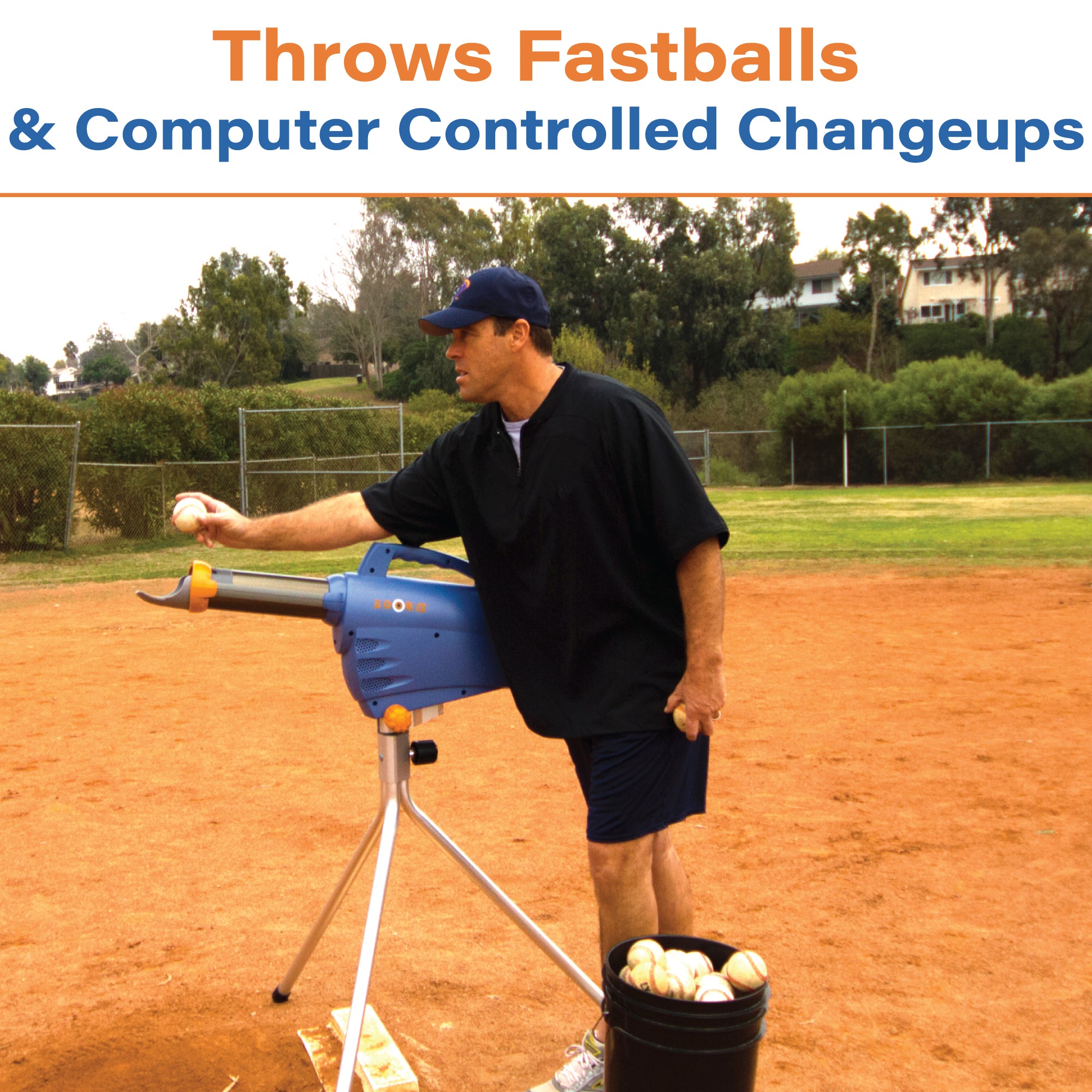 Zooka Pitching Machine Short Tripod Portable ZS740
