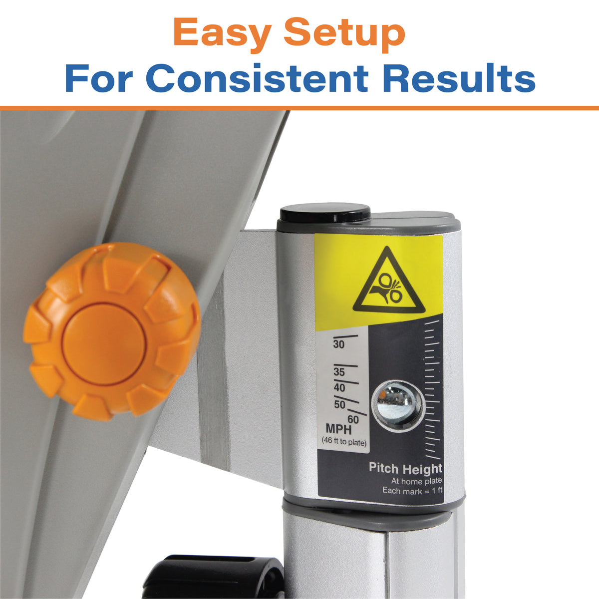 Zooka Tripod Height Settings for Pitching Machines